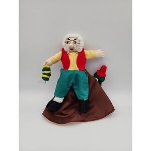 Alma's Designs 10" Pinocchio & Geppetto Flip Reversible Topsy Turvy Doll Cricket
